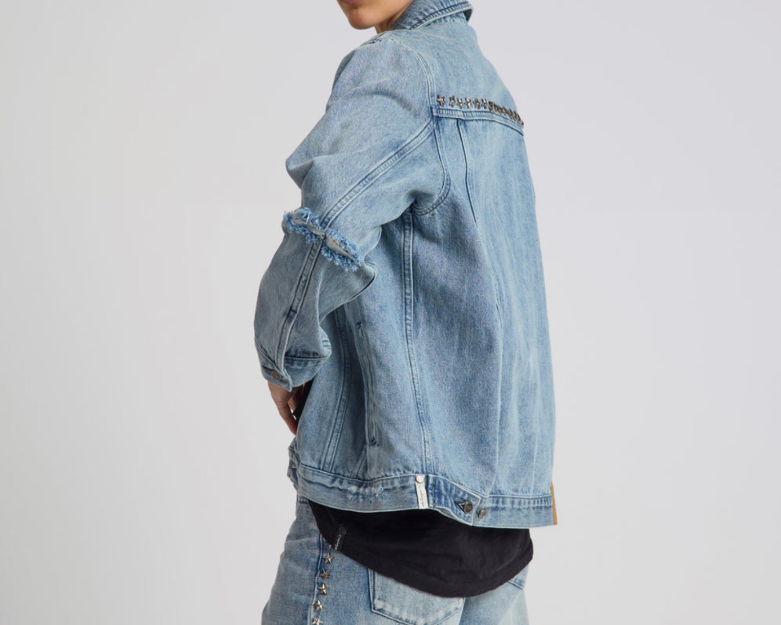 25th Anniversary Trucker Studded Denim Jacket - Salty Dog