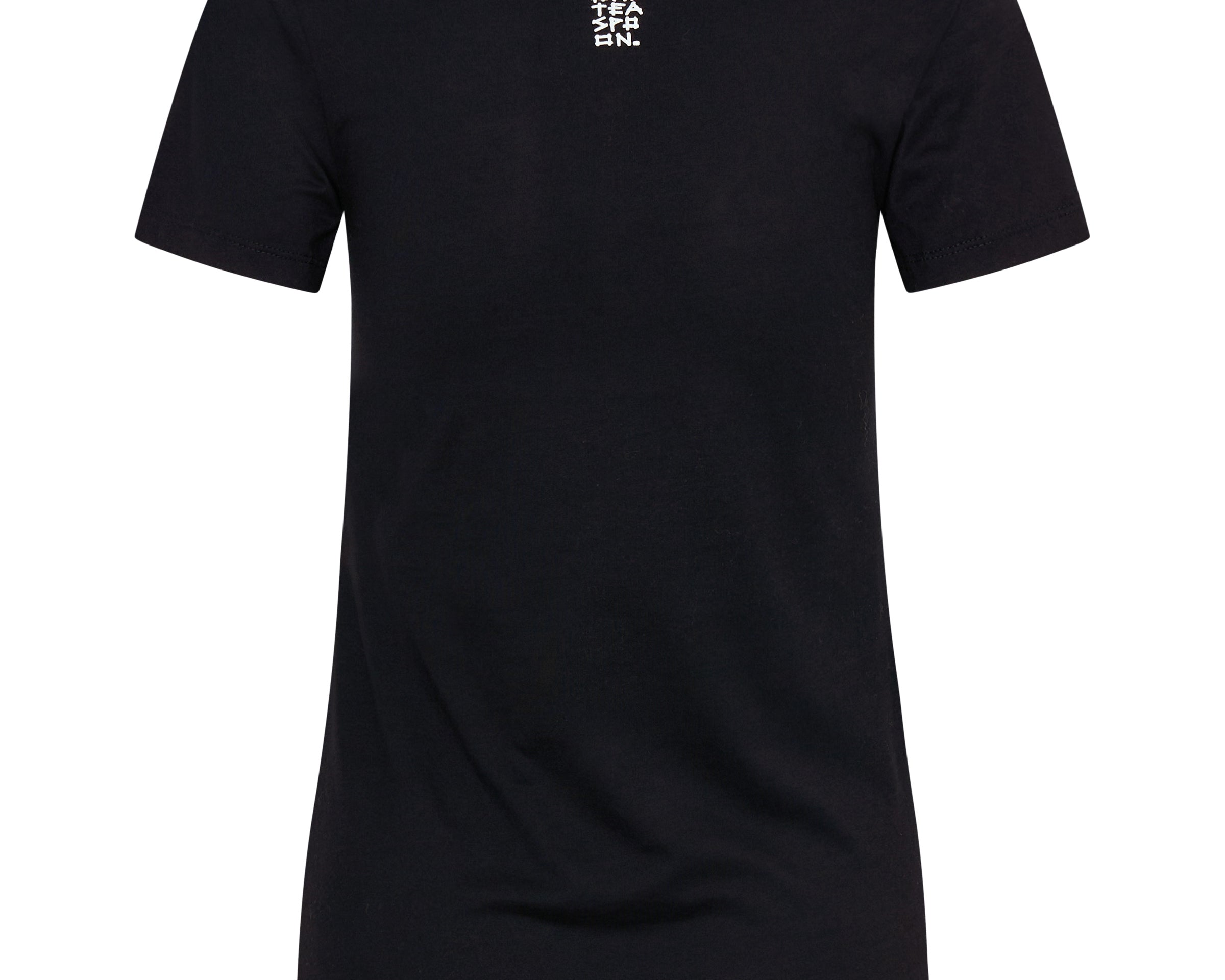 No Pictures Please Fitted Tee - Black