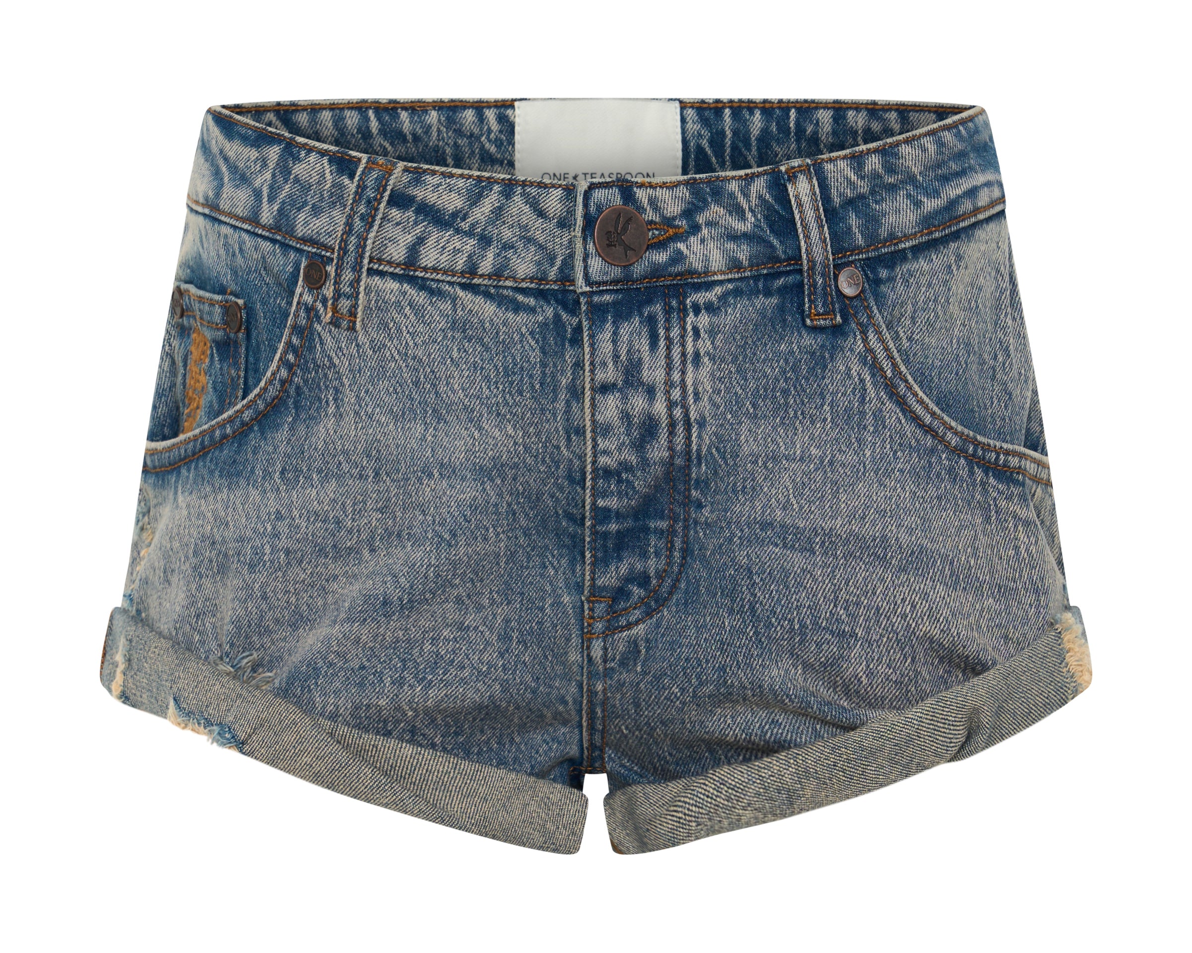 Bandits Low Waist Denim Shorts - Cloud Blue