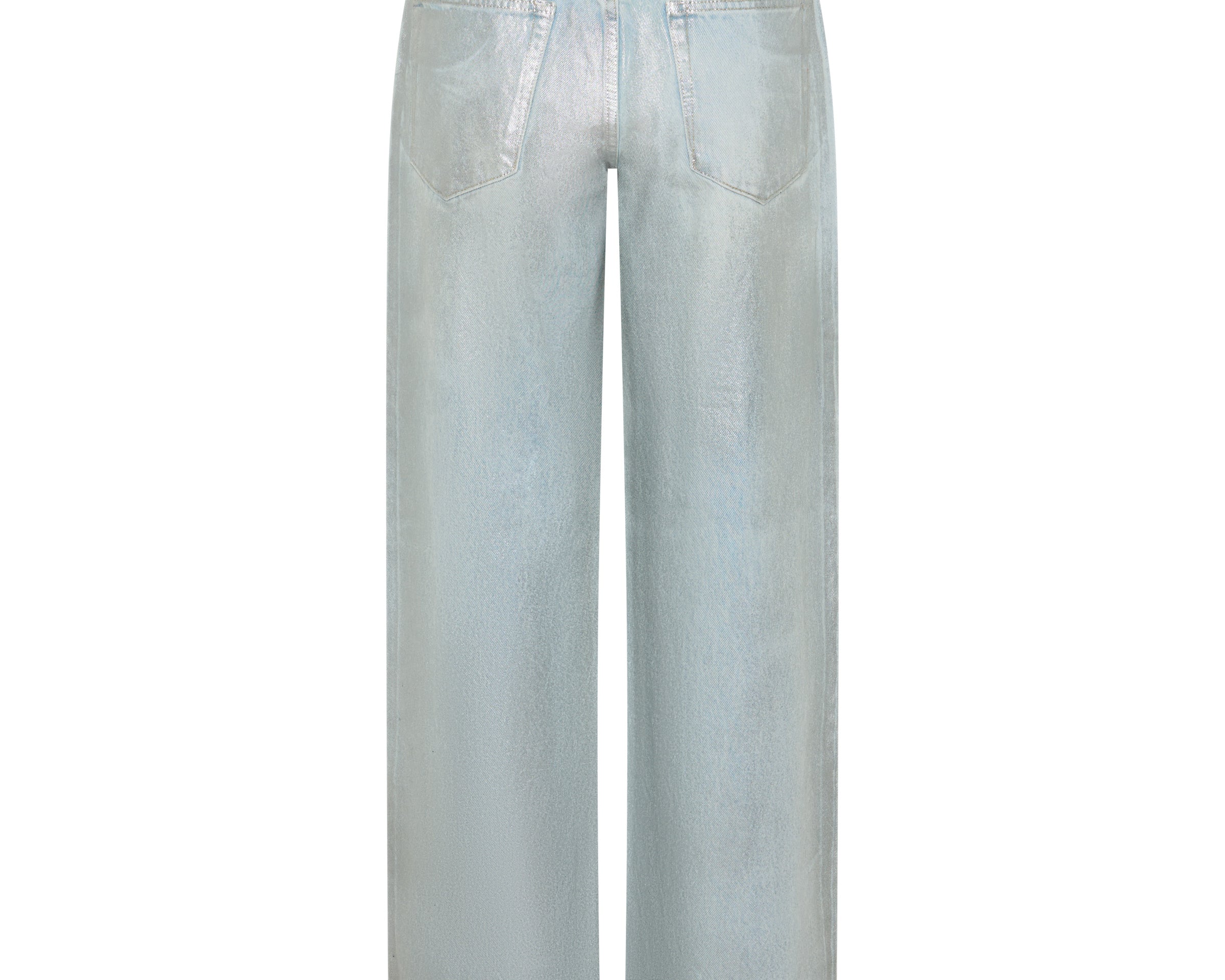 Jackson Mid Waist Wide Leg Denim Jeans - Blue Chrome