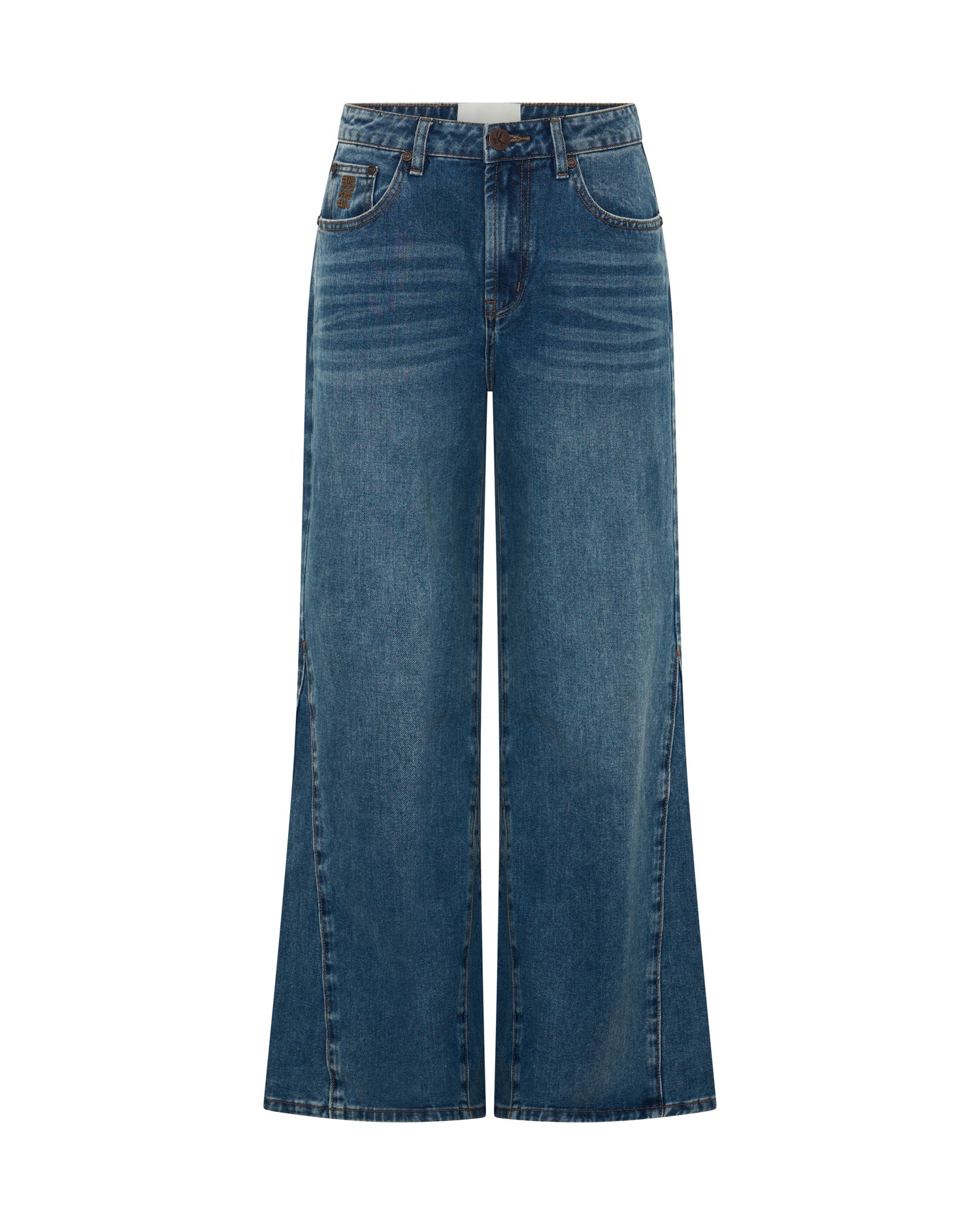Cruisers Mid Waist Bootcut Flare Denim Jeans - Rodeo Blue