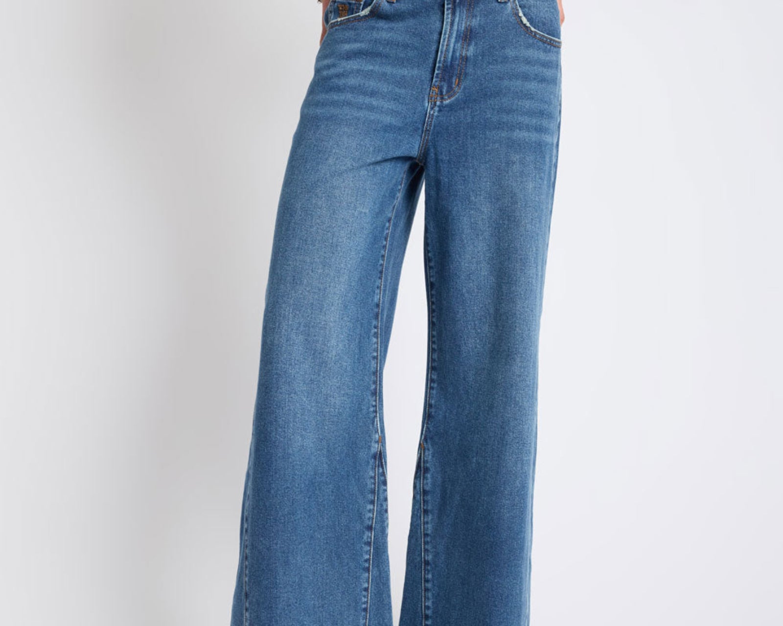 Cruisers Mid Waist Bootcut Flare Denim Jeans - Rodeo Blue