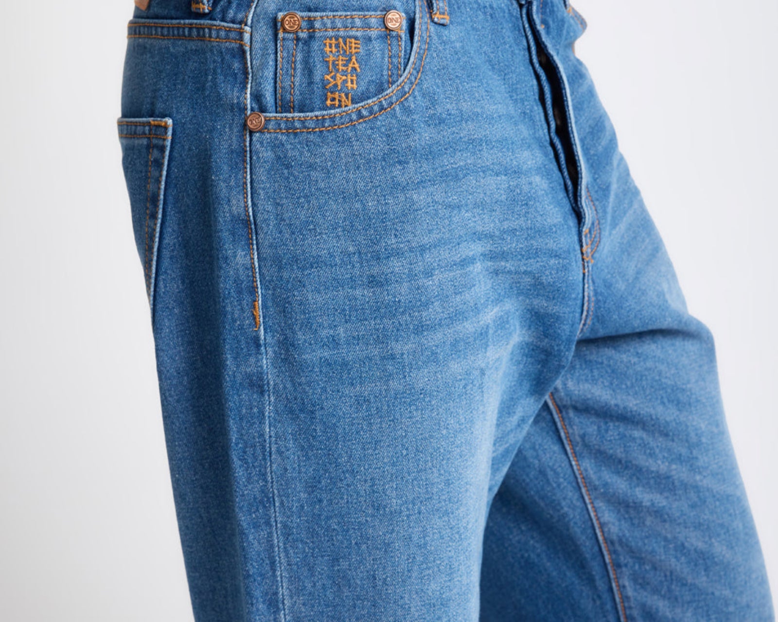 Bandits Low Waist Boyfriend Denim Jeans - Pacifica Blue