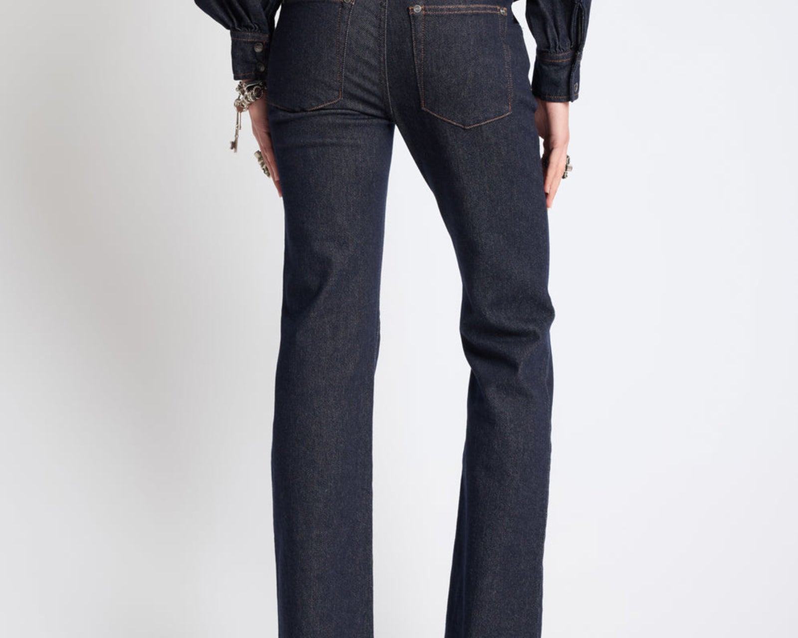 Alice Low Waist Bootcut Denim Jeans - Raw Indigo