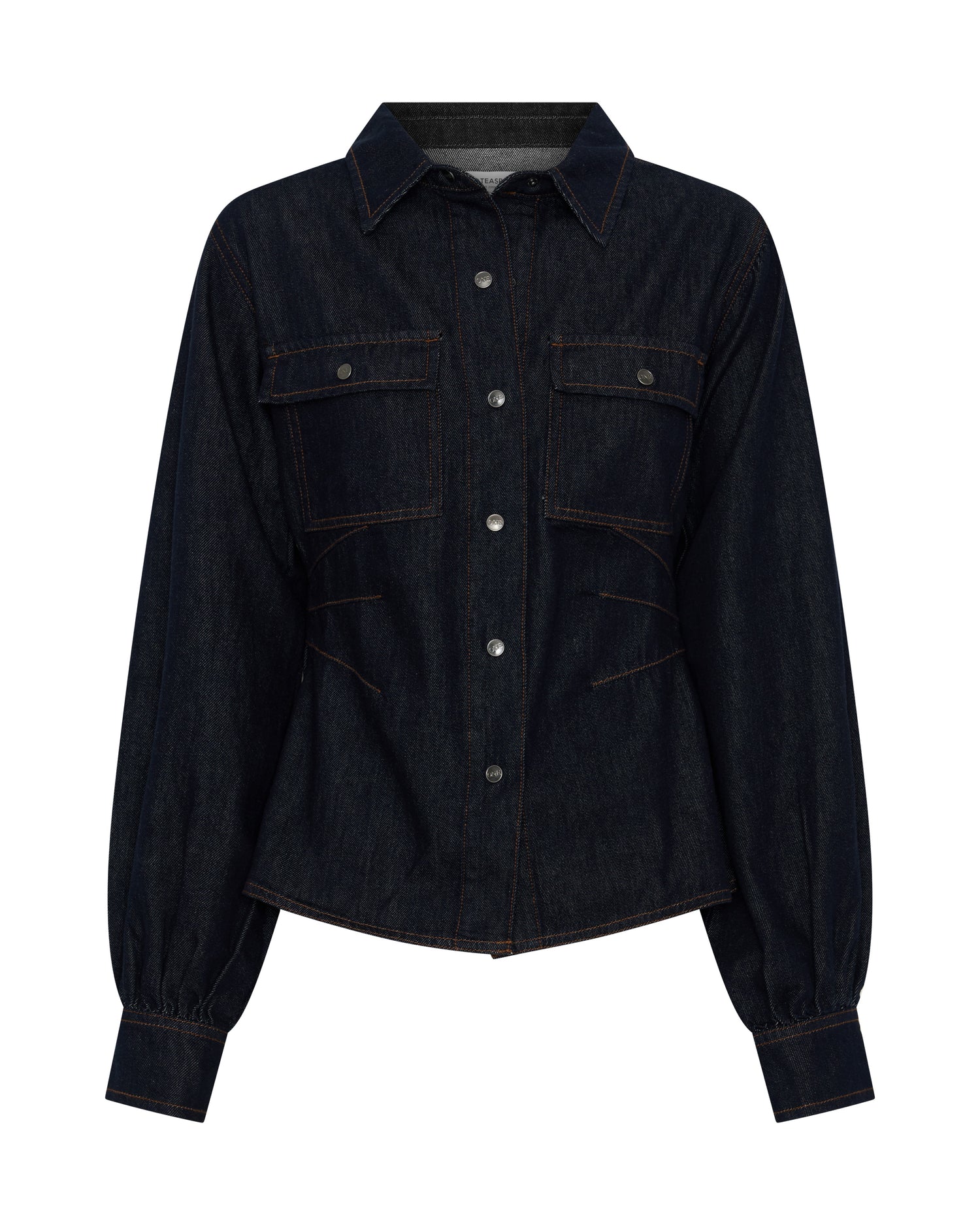 Josie Fitted Denim Shirt - Raw Indigo