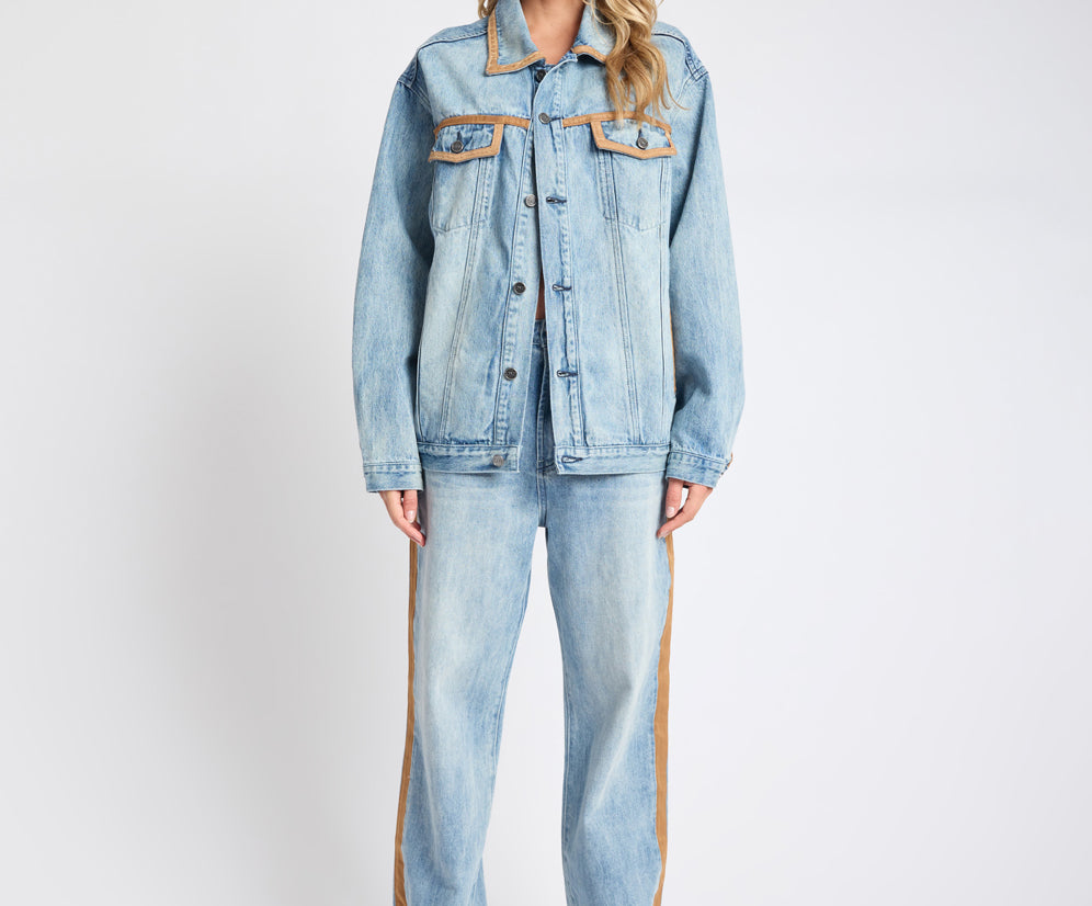 Rodeo Queen Boyfriend Denim Jacket - Salty Dog