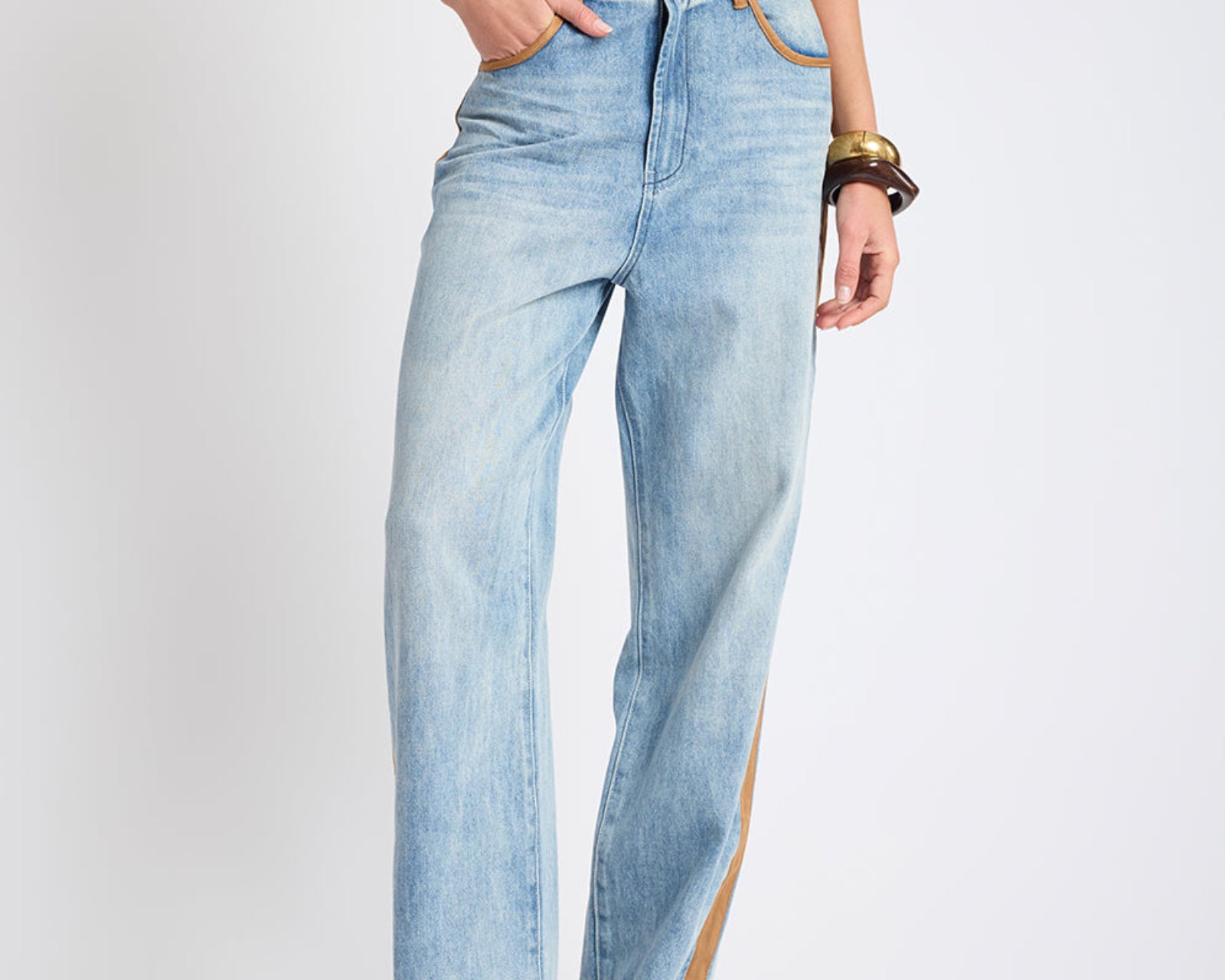 Icon High Waist Straight Leg Denim Jeans