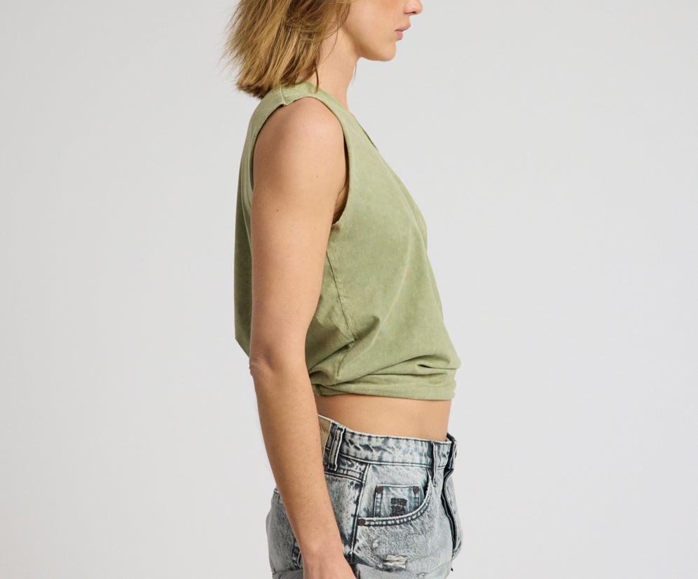 Vintage Tank Top - Khaki