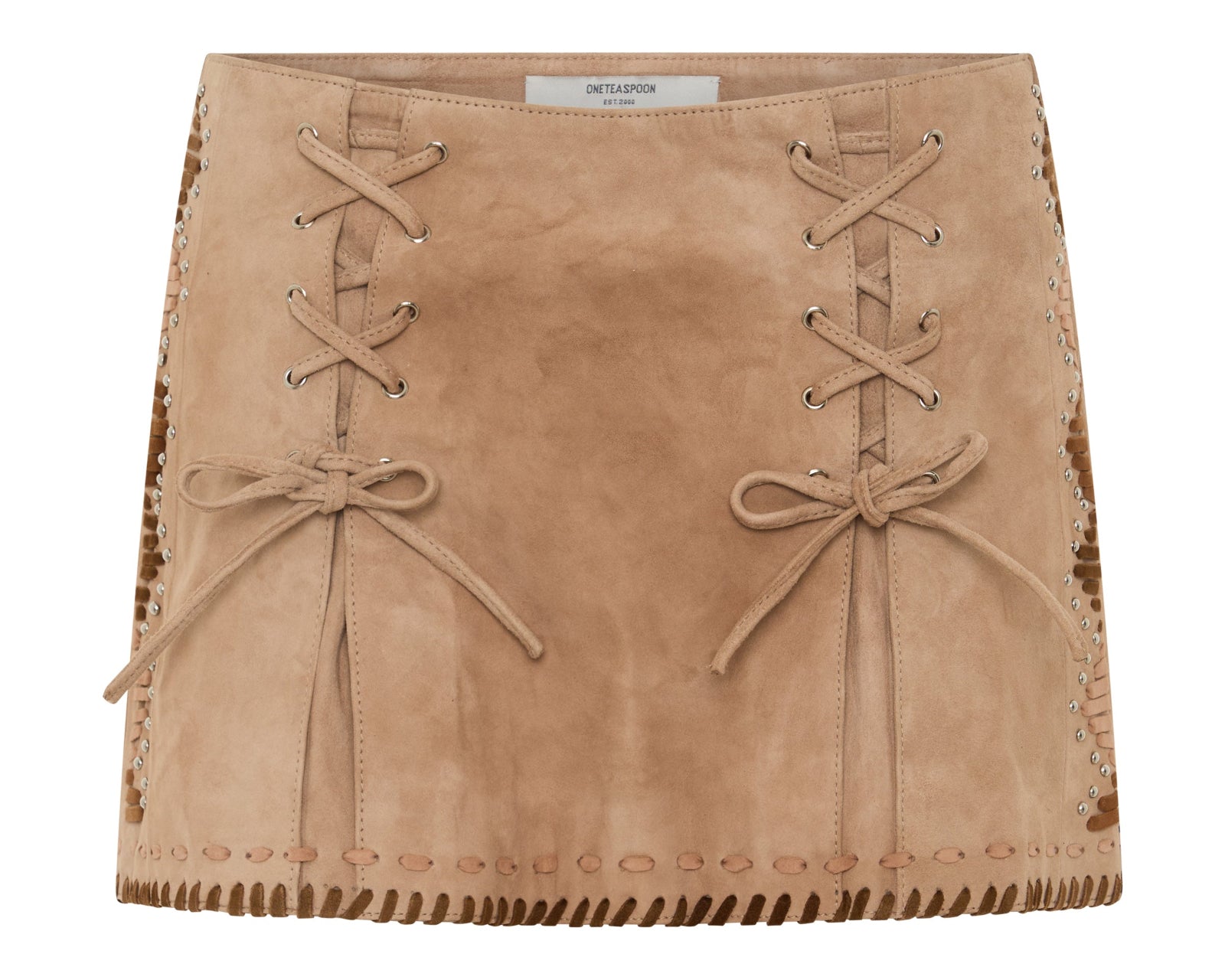 Wild Prairie Suede Mini Skirt - Dusty Pink