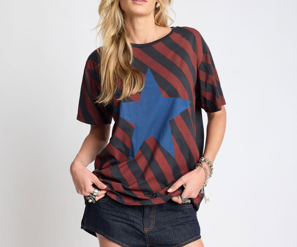 Vintage Ziggy Star Boyfriend Tee - Multi