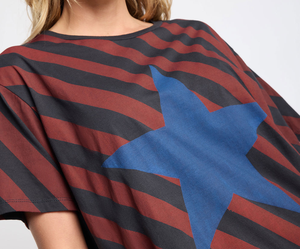 Vintage Ziggy Star Boyfriend Tee - Multi