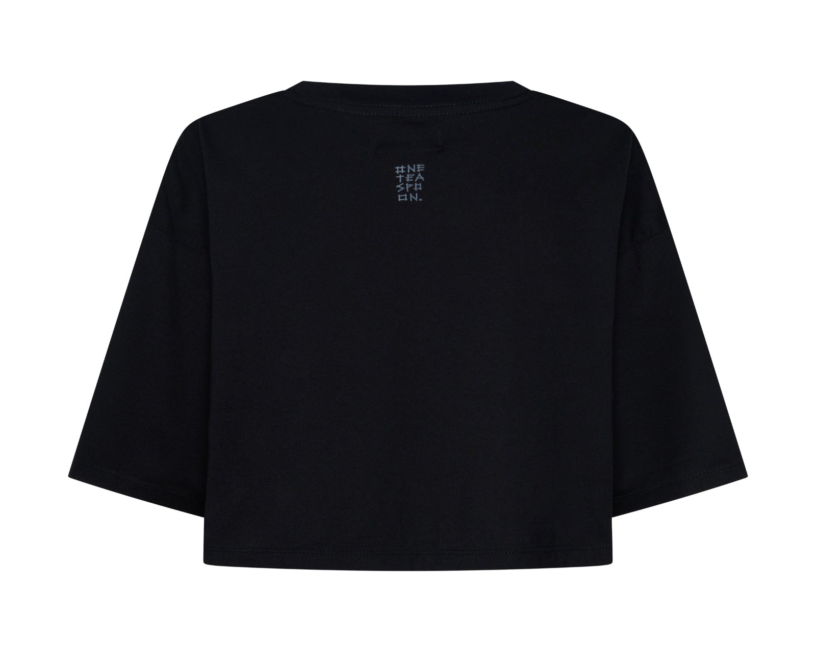 Wild Horses Crop Tee - Washed Black