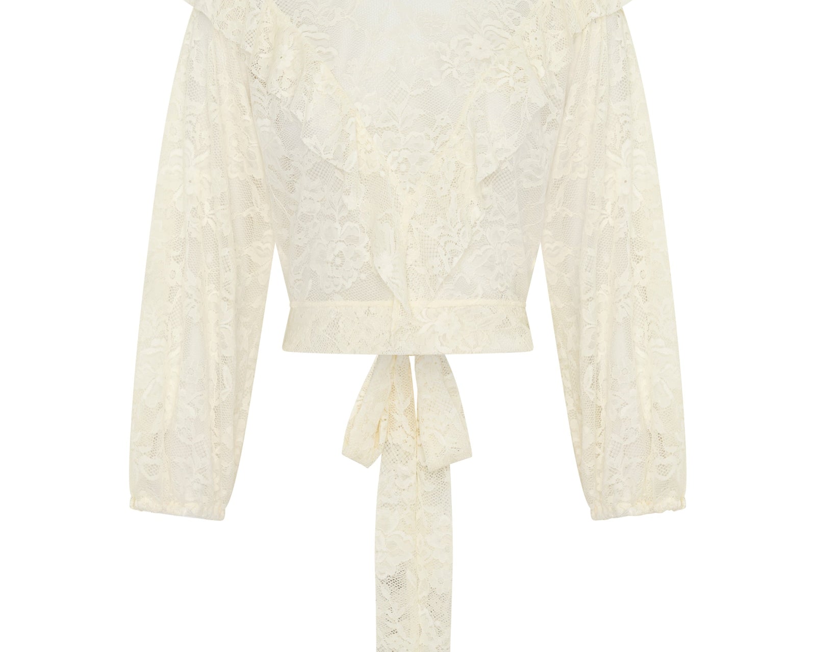 Savage Romance Lace Frill Cami Top - Vintage White