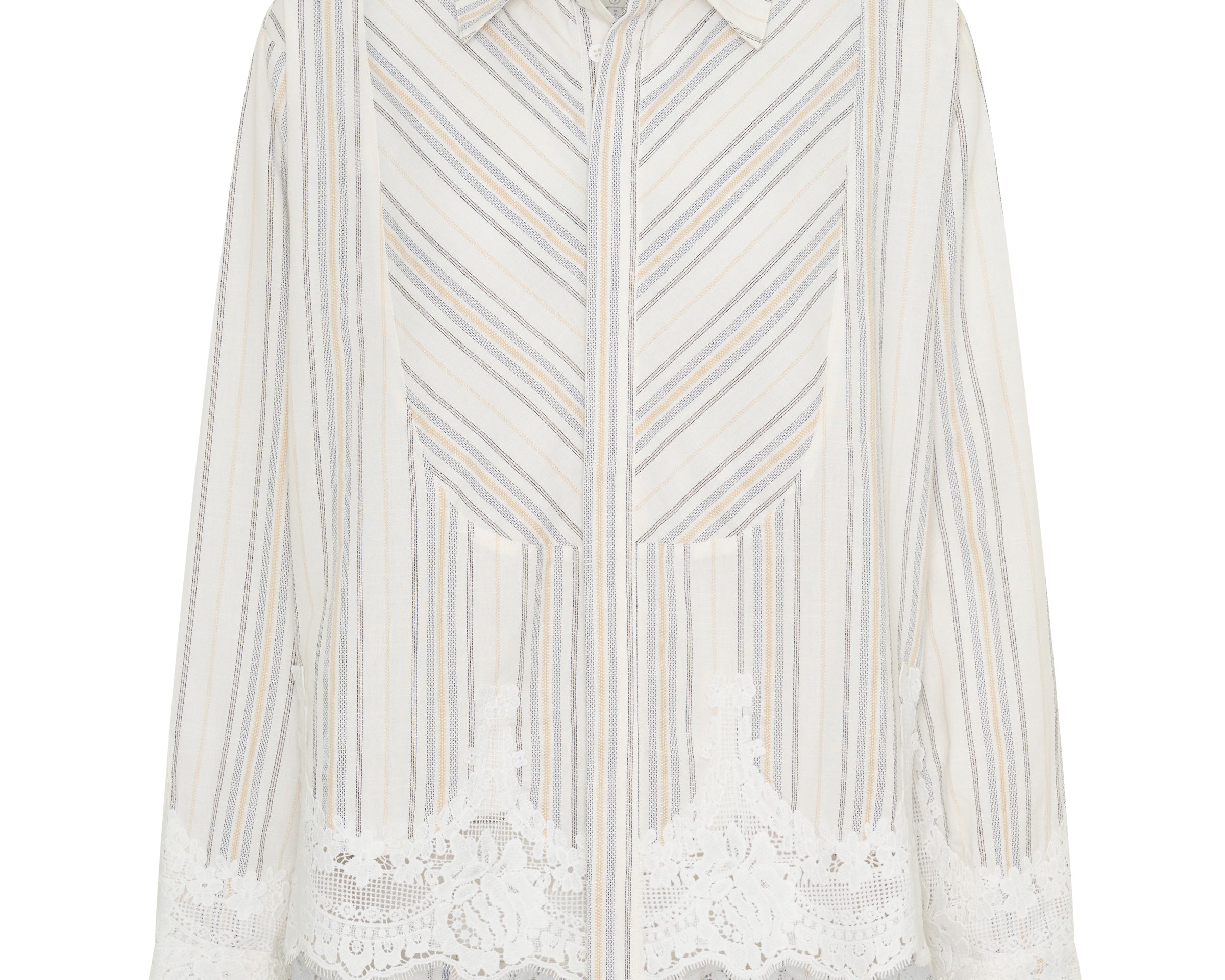 Moonlight Prairie Tuxedo Shirt - White Stripe