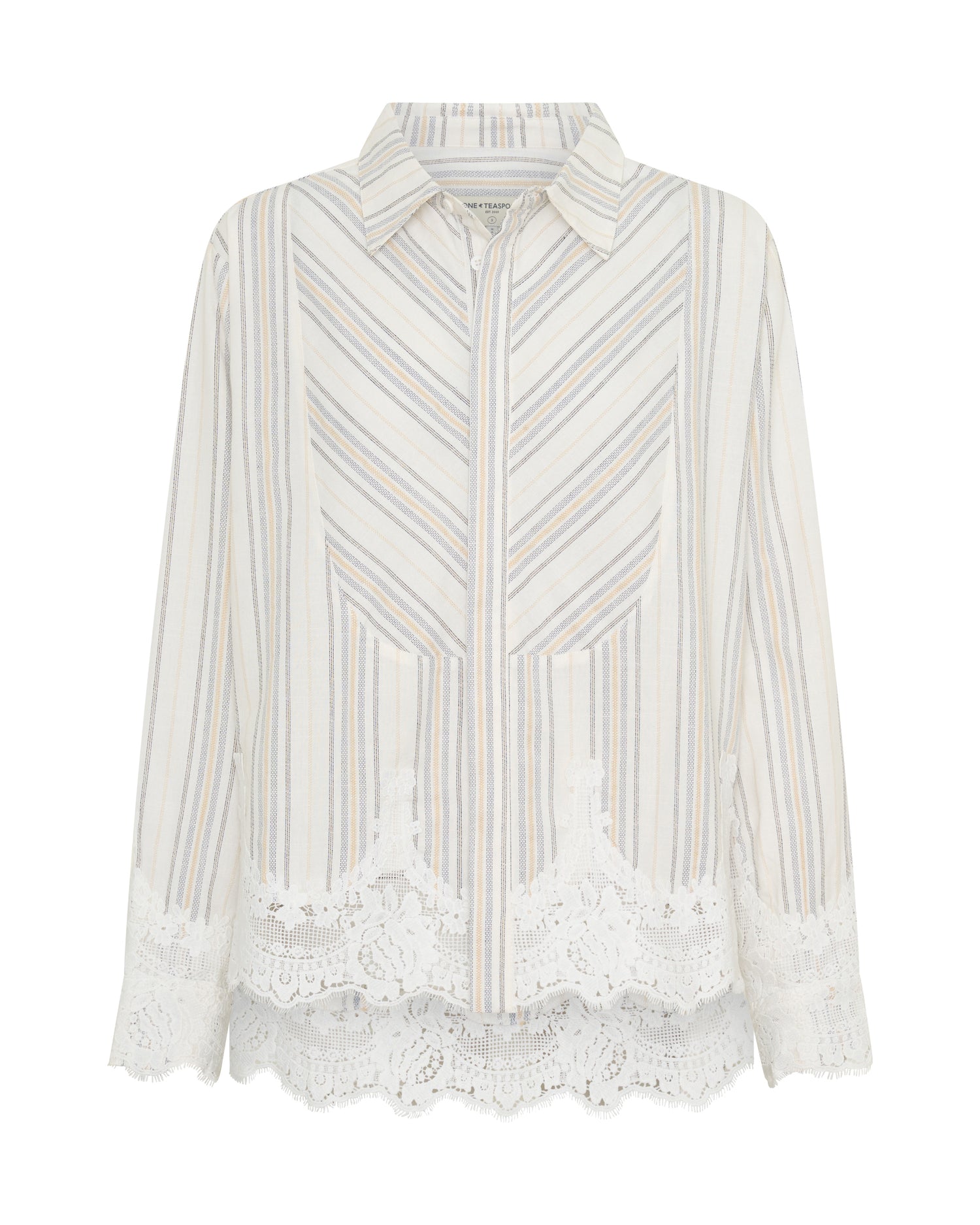 Moonlight Prairie Tuxedo Shirt - White Stripe