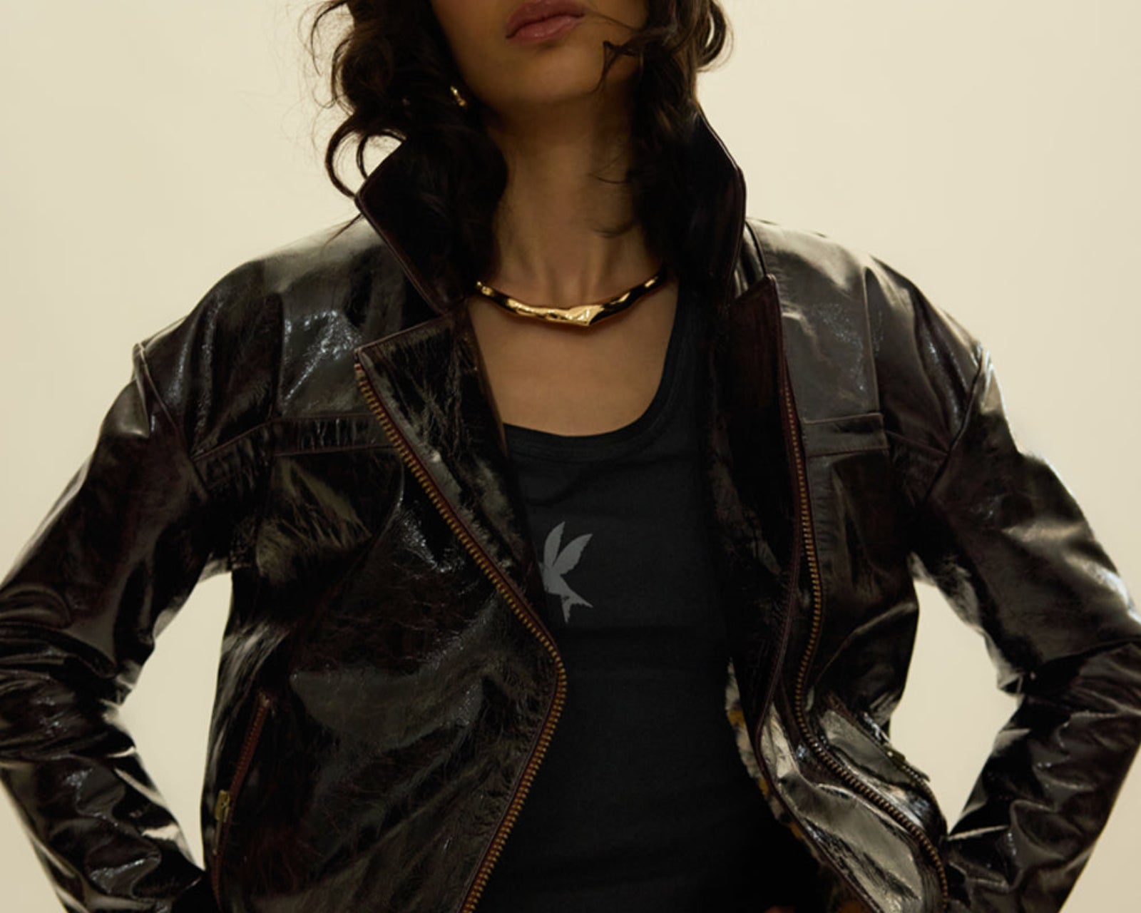 Obsidian Moto Zip Leather Jacket - Merlot