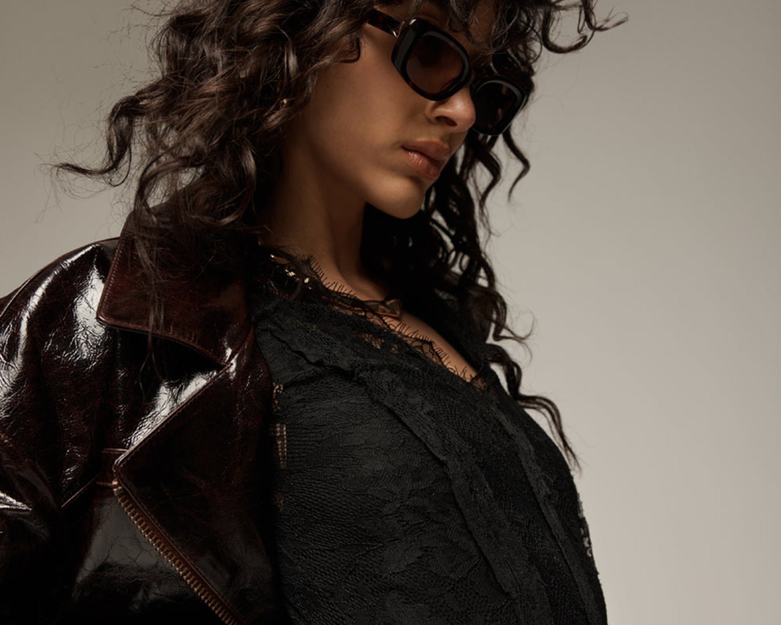 Obsidian Moto Zip Leather Jacket - Merlot