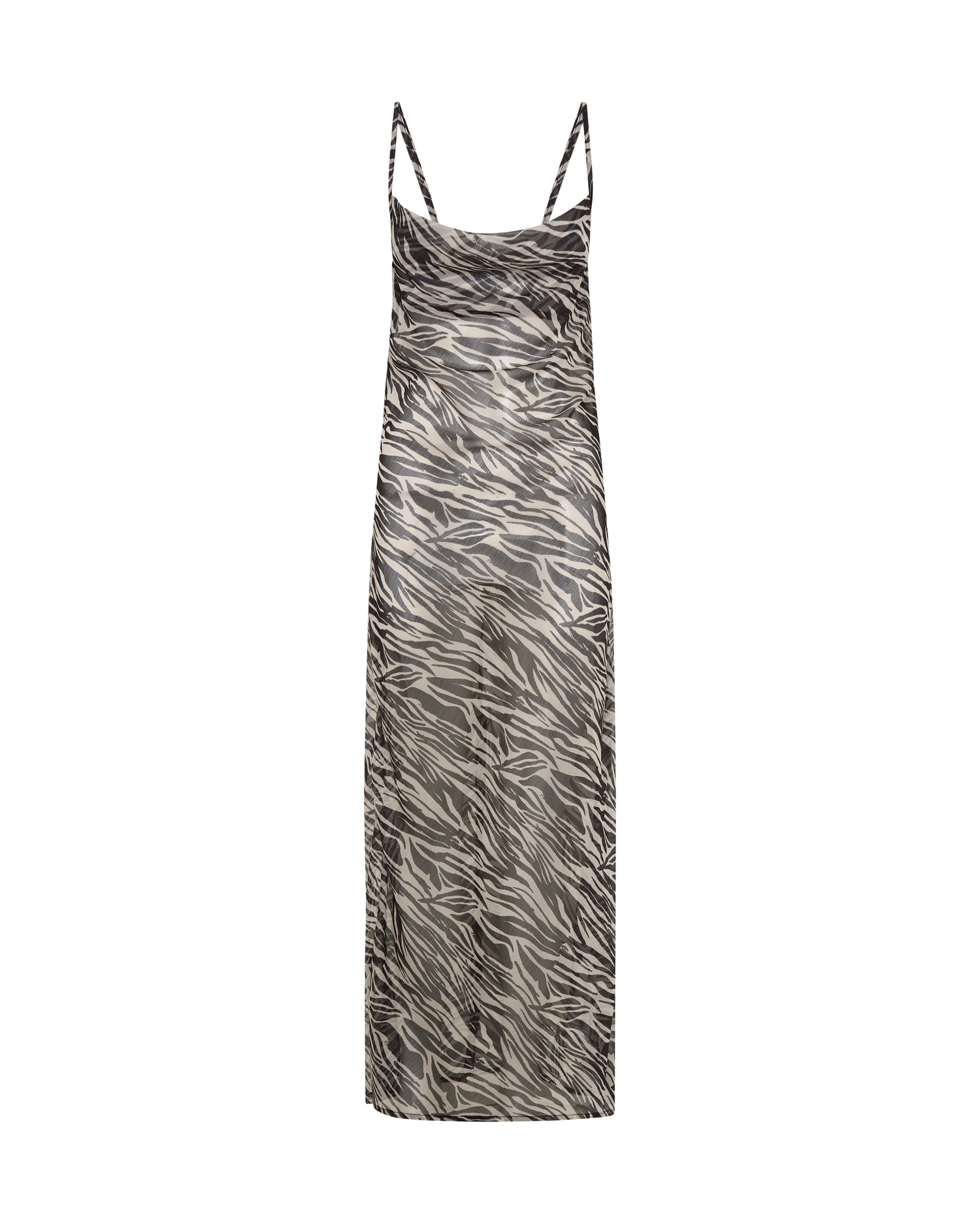 Jagger Maxi Slip Dress - Zebra Print