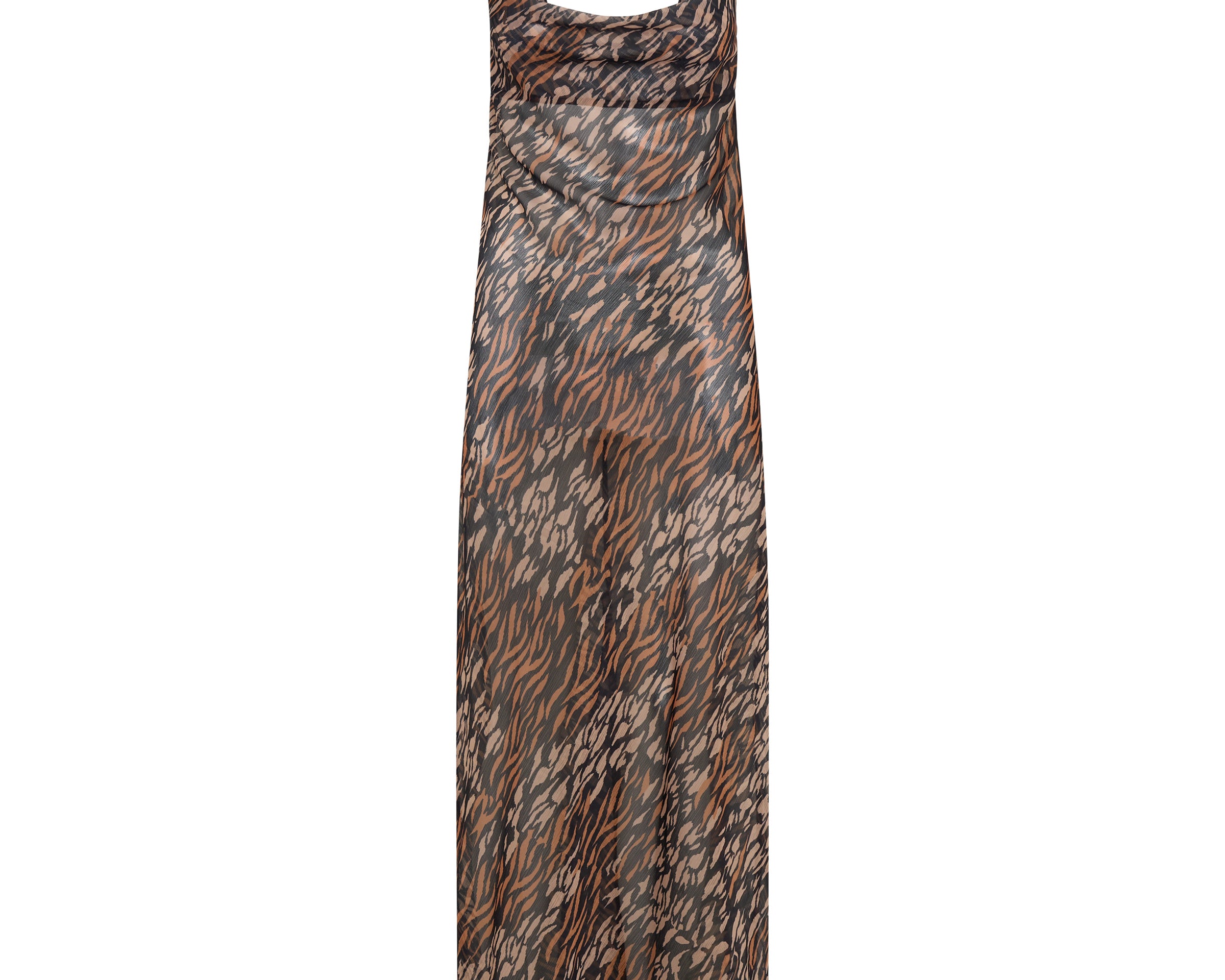 Jagger Maxi Slip Dress - Tawny Print