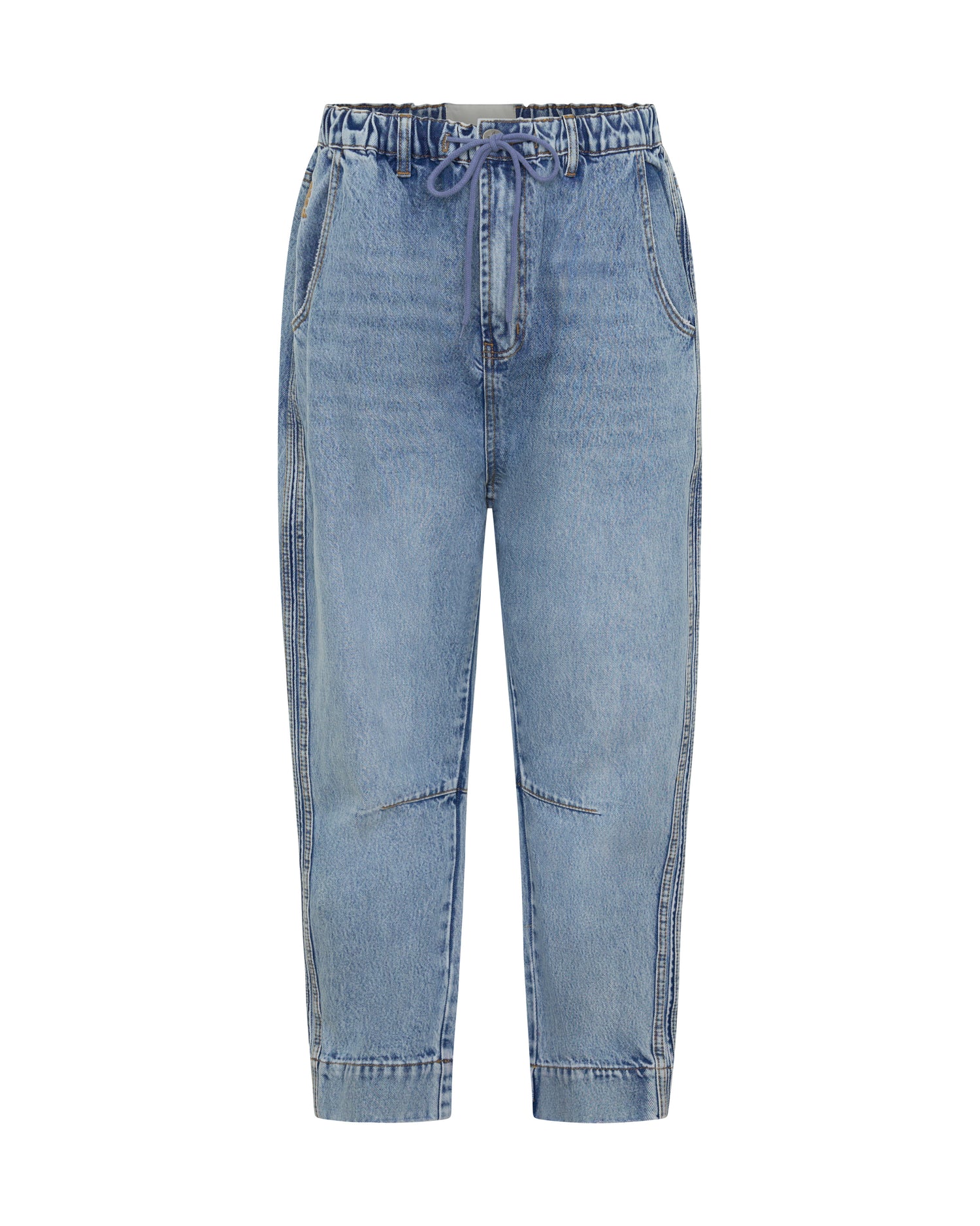 Outcasts Low Waist Drop Crotch Harem Denim Jeans - Salty Dog