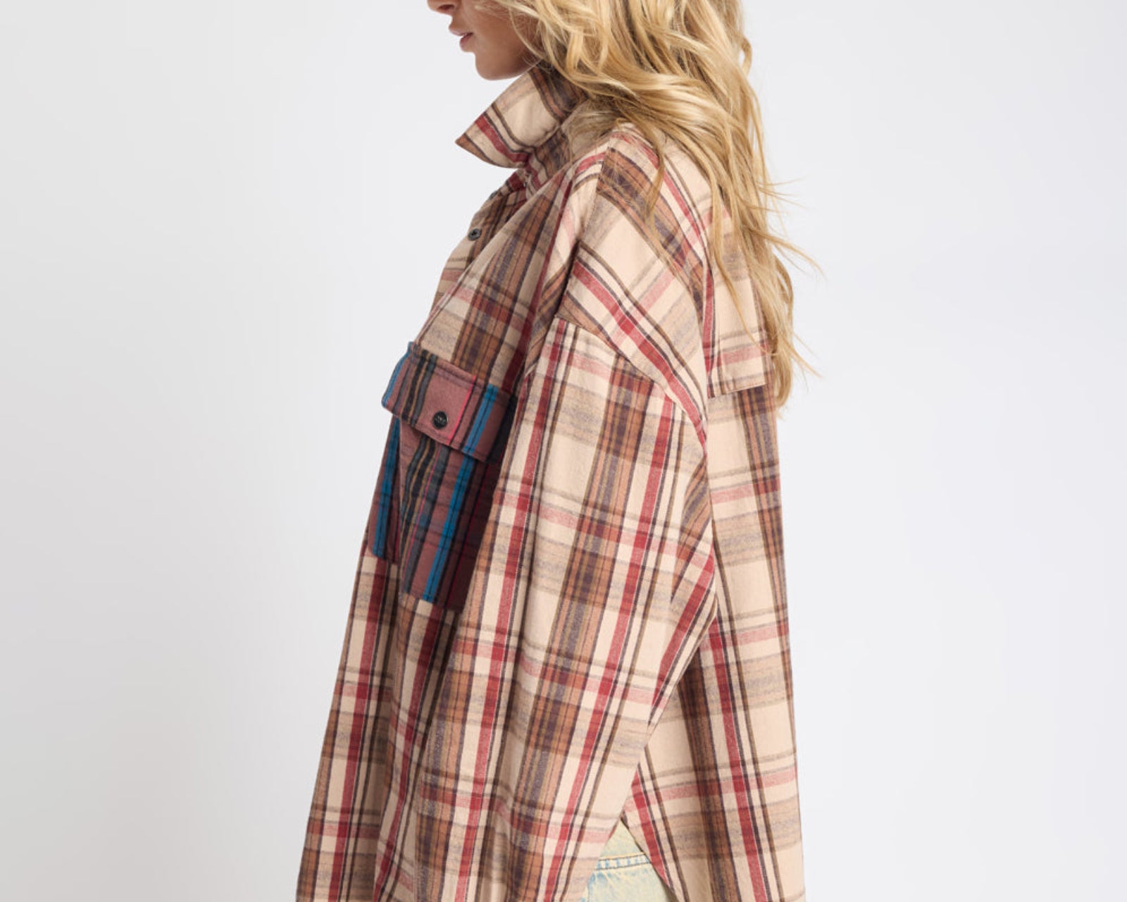 Prairie Check Daria Shirt - Sand Check