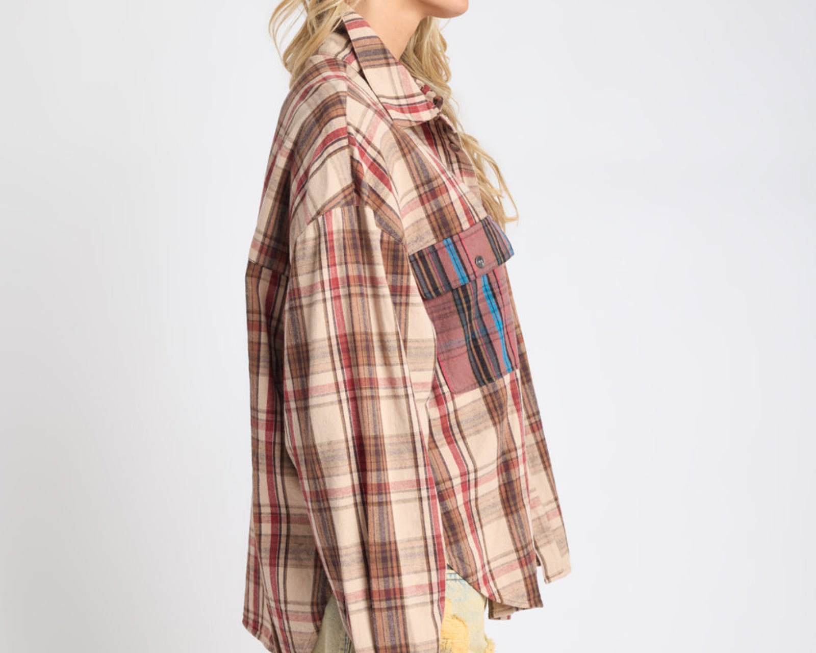 Prairie Check Daria Shirt - Sand Check