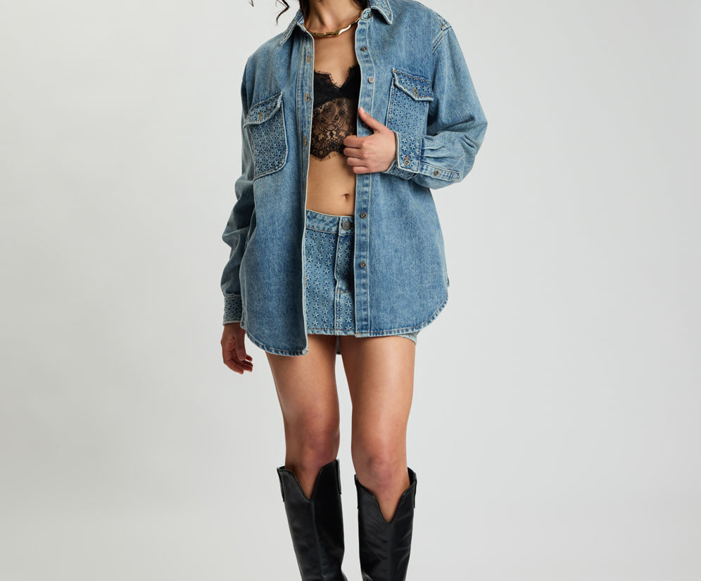 Starlight Everyday Denim Shirt - Salty Dog