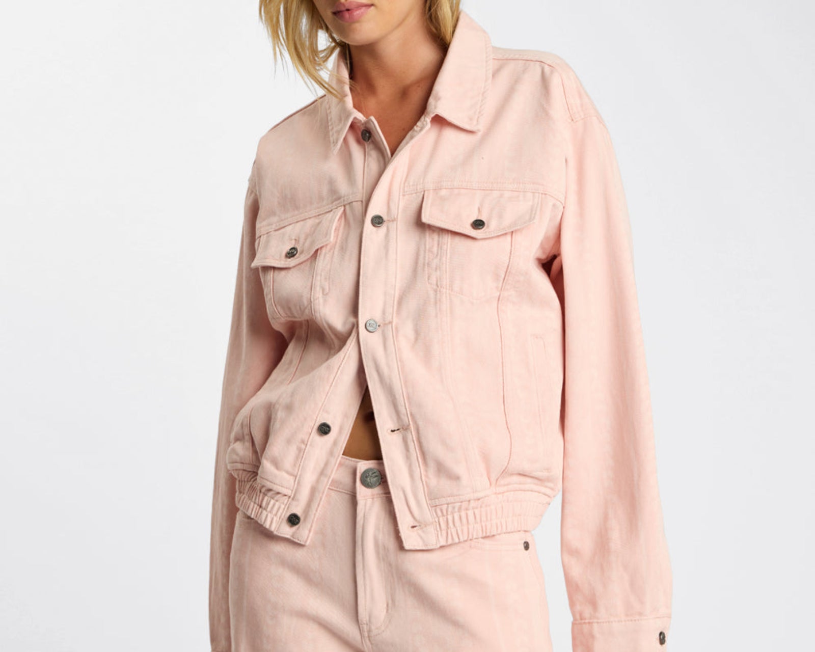 Endless Love Repeat Denim Jacket - Pink Love