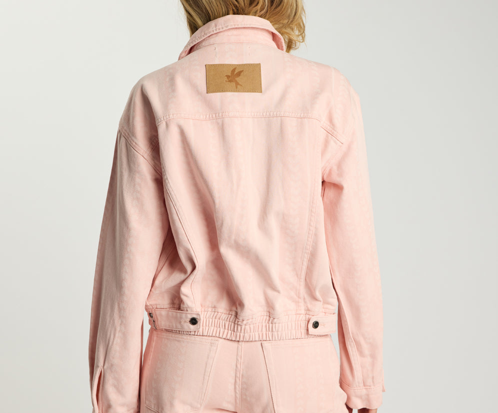 Endless Love Repeat Denim Jacket - Pink Love