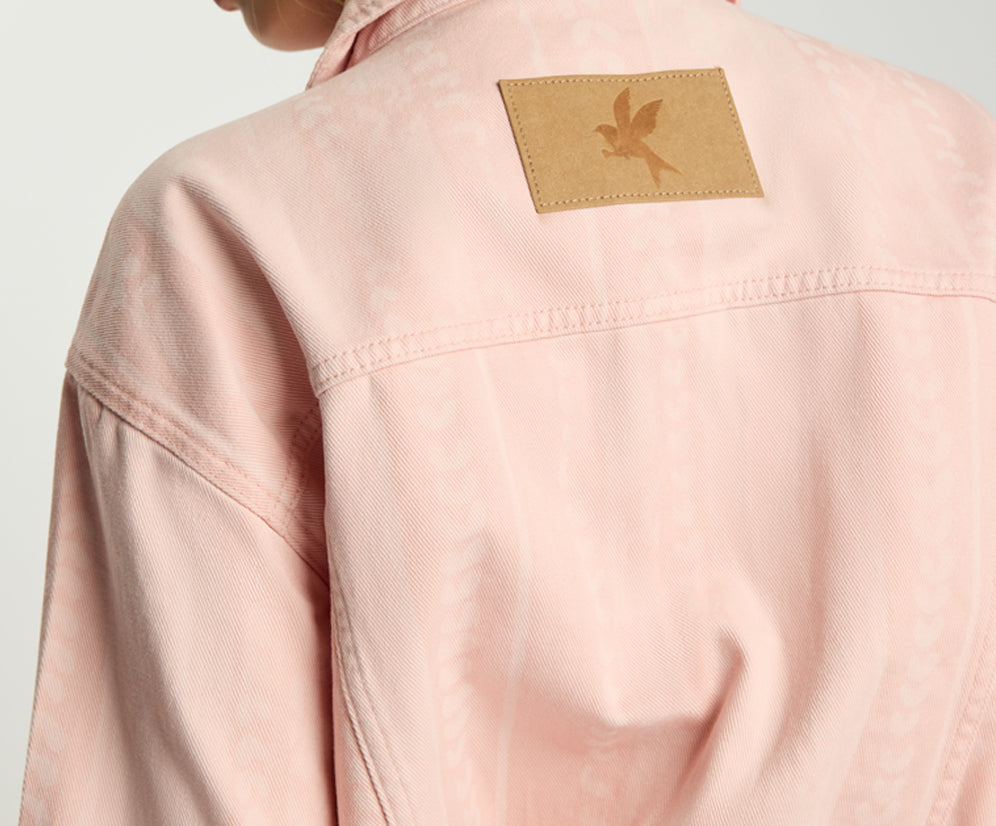 Endless Love Repeat Denim Jacket - Pink Love