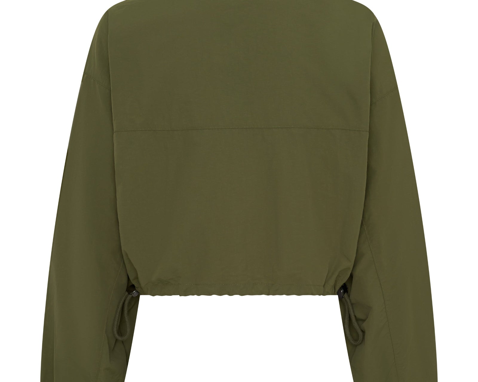 Drift Cropped Bubble Hem Jacket - Khaki