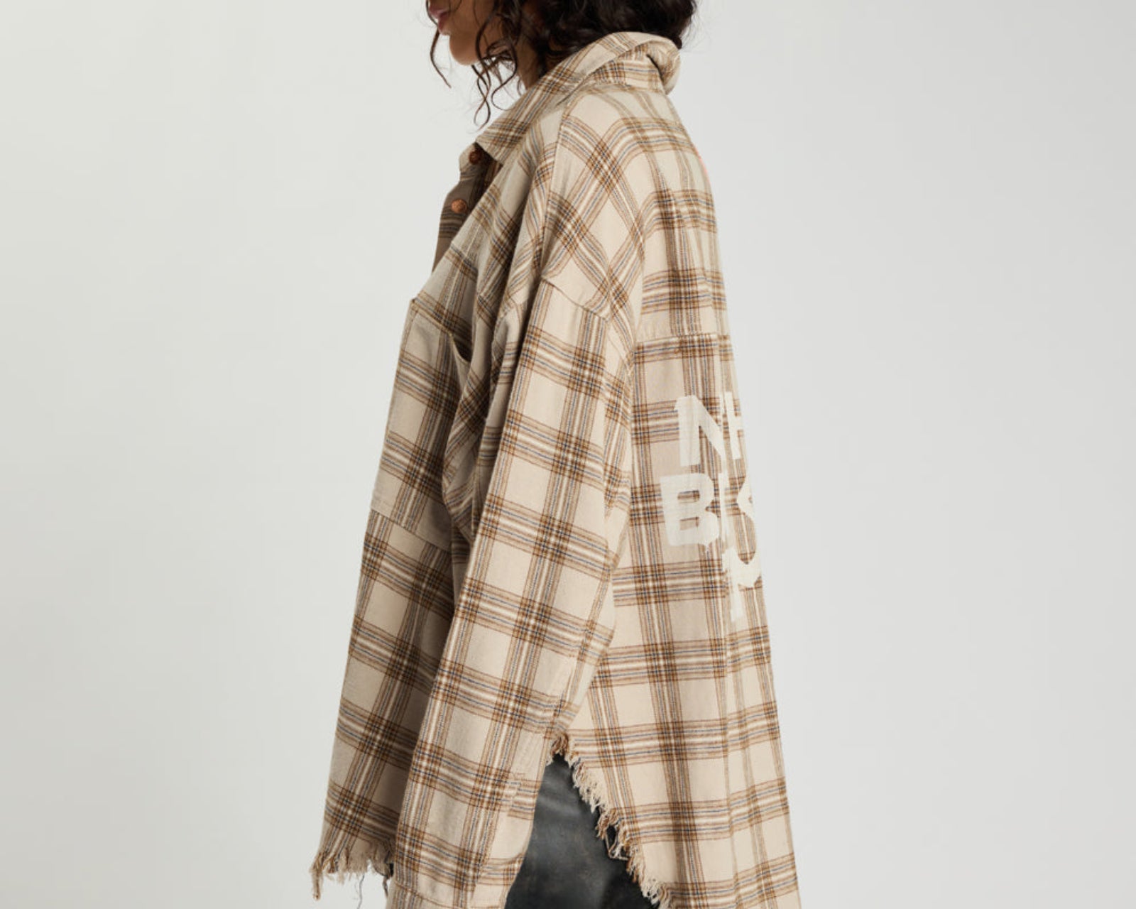 Daria Havana Flannel Check Shirt - Tan Check