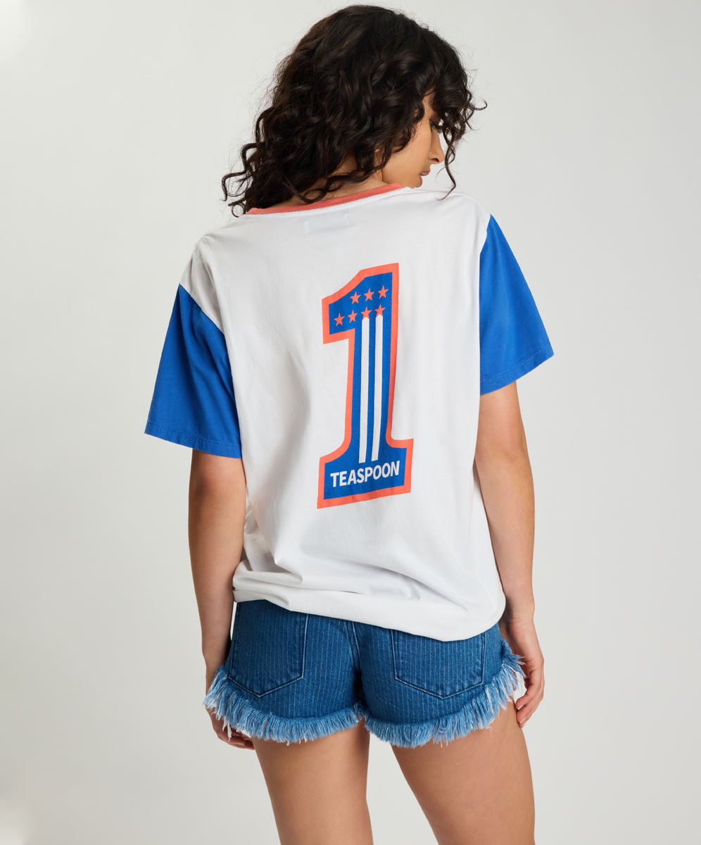 Game Day Boyfriend Tee - White