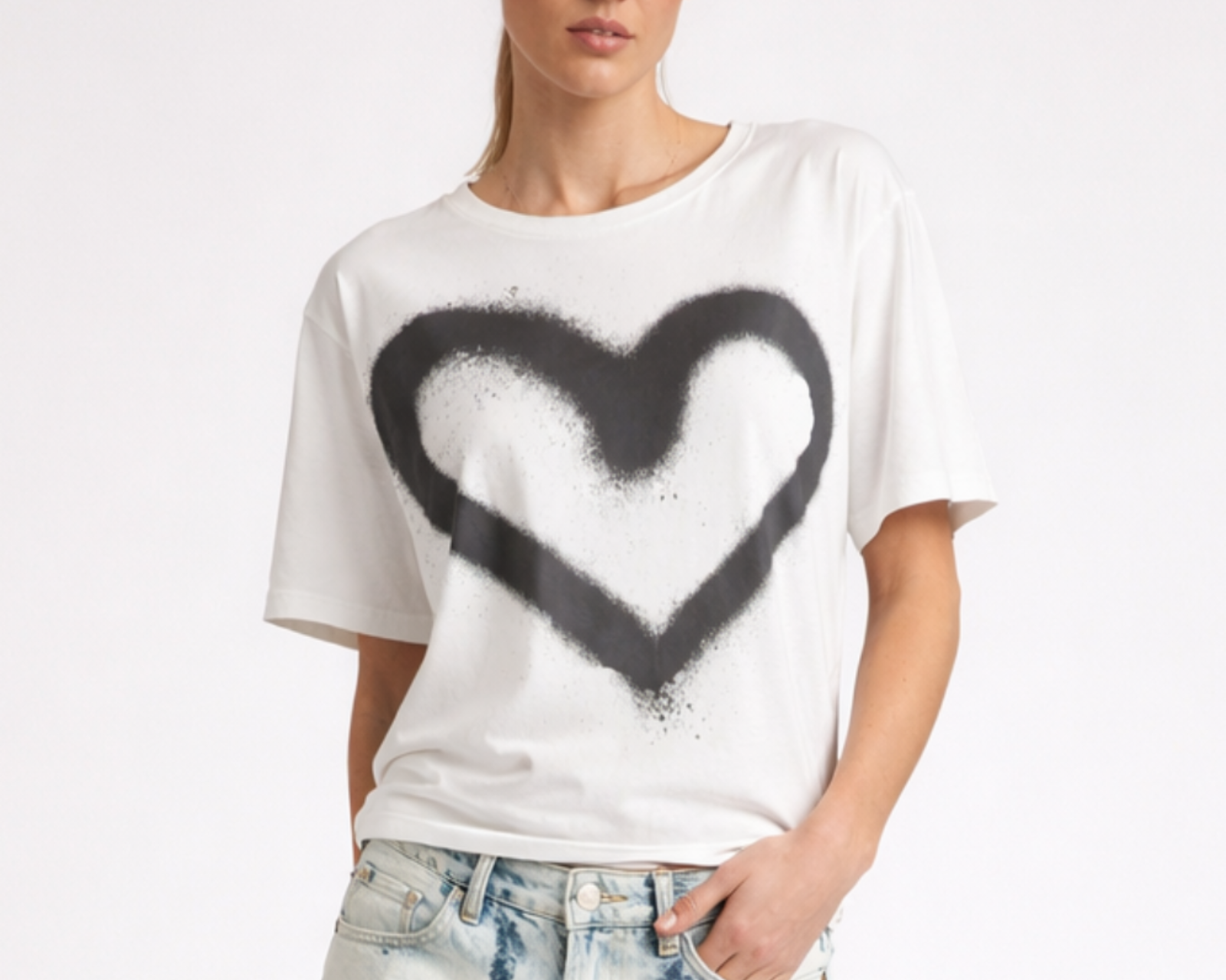 Heart White Kobe Tee - White