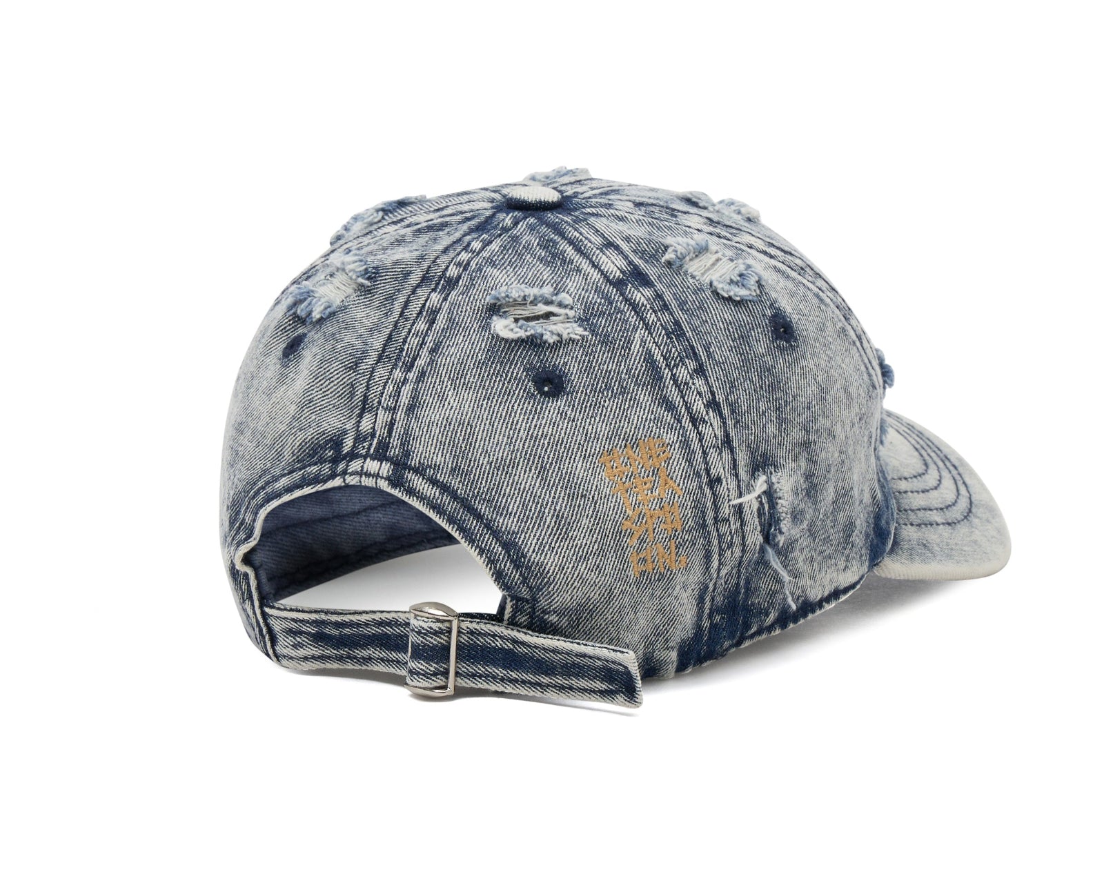 Distressed Denim Cap - Blue